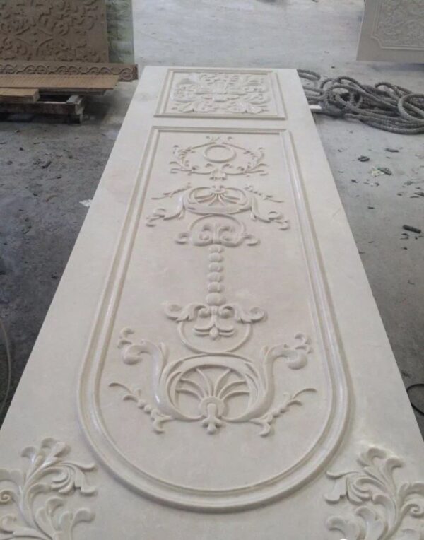 elegant cnc 3d beige marble flower design50111913091 1663302543582