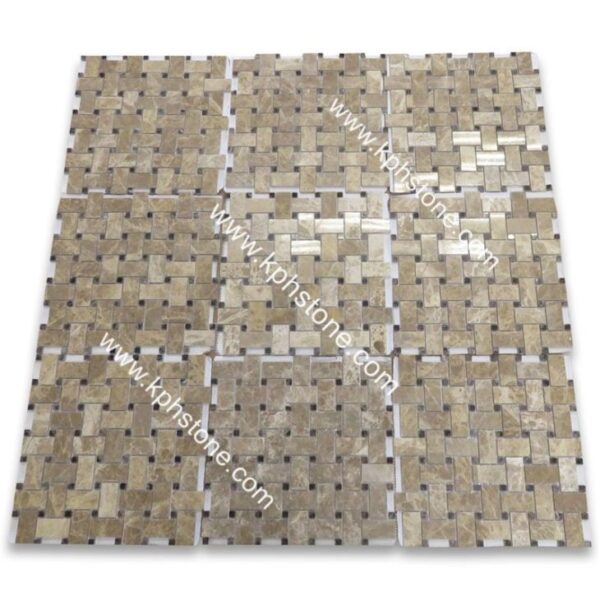 polished emperador light mosaic tiles30251317525 1663302489729