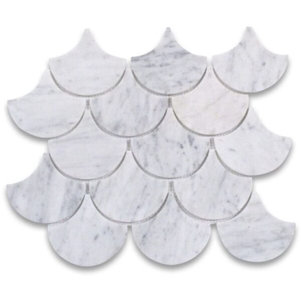 carrara white marble circle bubble mosaic09418221259 1663303515728