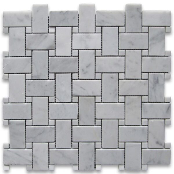 carrara white marble basketweave mosaic tile201907091426096837658 1663303505029