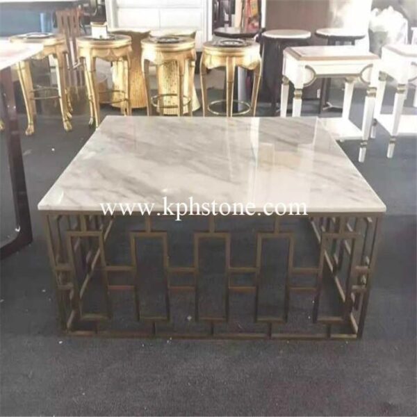 calacatta white marble round coffee table08171579522 1663303581201
