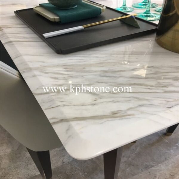 calacatta white marble restaurant table tops35252540413 1663303600752