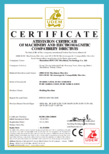 welding machine certification