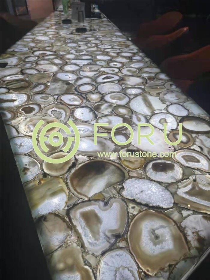 What is semi precious stone slabs