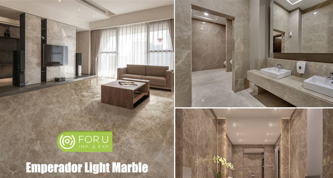 Empeador Light Marble Tiles For Residences and commercial buildings FOR U STONE