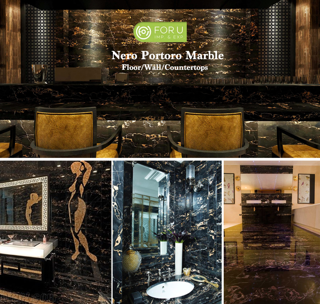 Luxury Mansion with Nero Portoro Marble