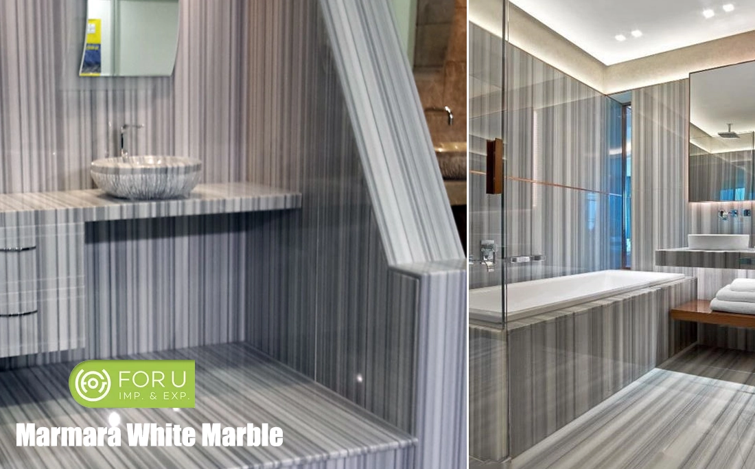 Marmara White Marble Floor and Wall Projects FOR U STONE