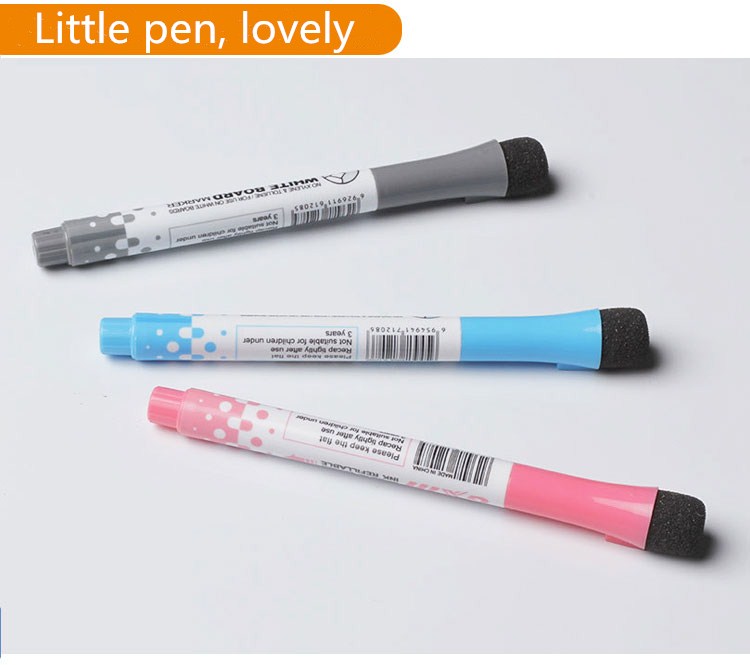 Set di pennarelli per lavagna bianca cancellabile a secco Muti-color  personalizzato con magnete e gomma - Materiali PH