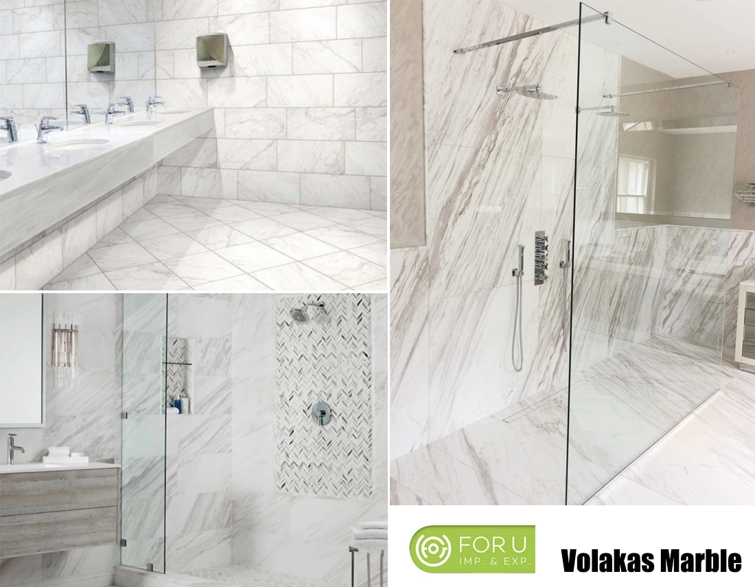 Volakas Marble Bathroom Tiles Projects FOR U STONE