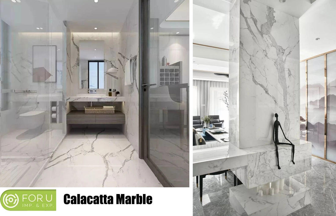 Calacatta Marble Tiles For Luxury Residences Projects FOR U STONE