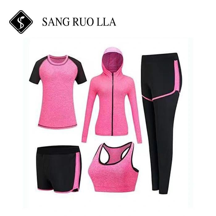 2021 Custom Women Fitness Seamless High Waist Sport Workout Clothing 3 Pieces Yoga Set Suit