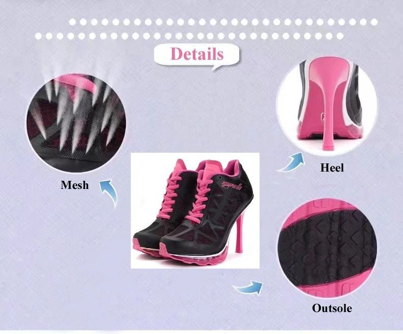 Fashionable High-Quality Mesh Material Banquet Work Shoes High Heels