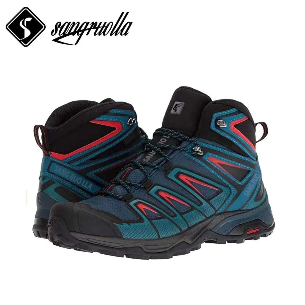 Men Hi-Top Hiking Shoes Waterproof Climbing Athletic Shoes Autumn Winter Outdoor Mens Sport Trekking Mountain Boots
