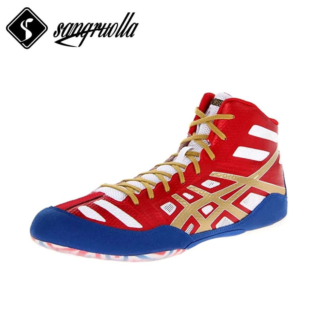 High Top USA Kid's Bodybuilding Gym MMA Wrestling Boxing Shoes