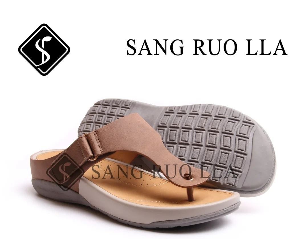 Summer Outdoor Lady Flat Sandal Comfortable Sandal for Woman