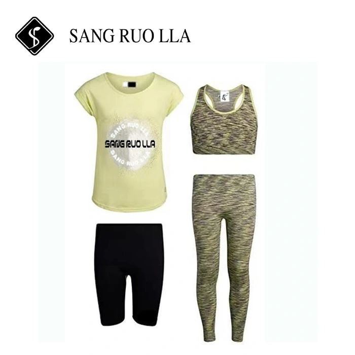 New Deisgn Fashion Seamless Yoga Suit Set Women Gym Sports Wear Outfit 2 Pieces Leggings Yoga Set