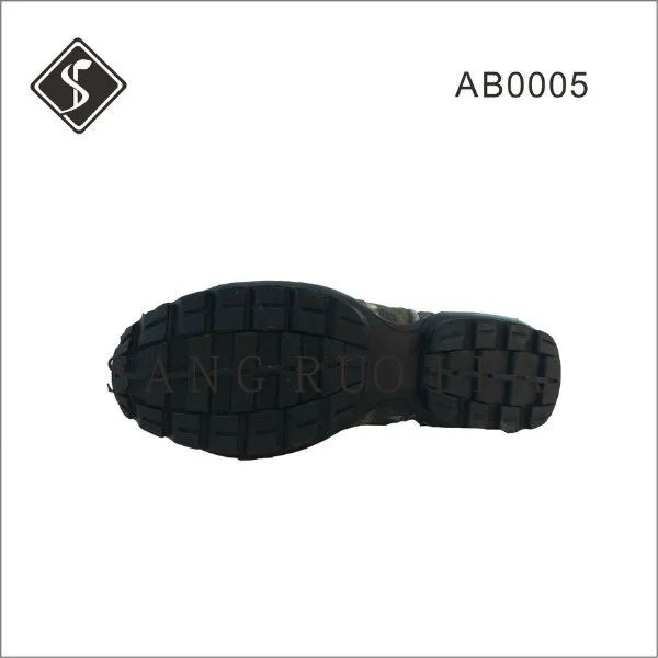 Army Leather Safety Boots with Rubber Sole (Sn5311)