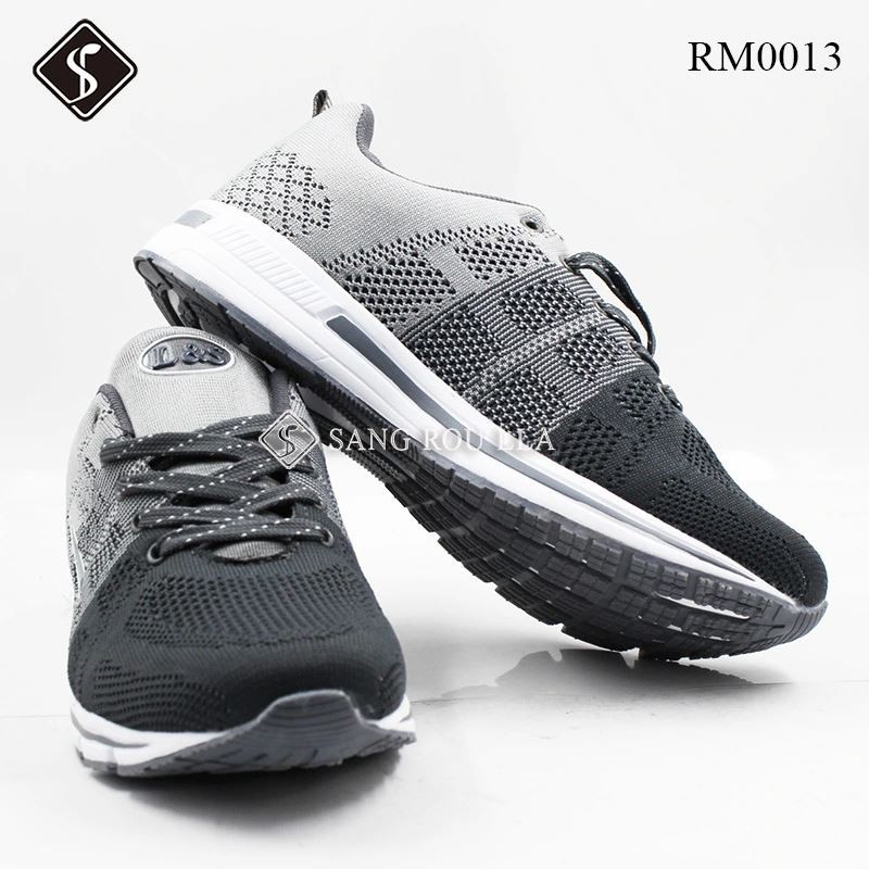 Men's Flame Printed Sneakers Shoes Flying Weave Sports Shoes Comfortable Running Shoes Outdoor Men Athletic Shoes