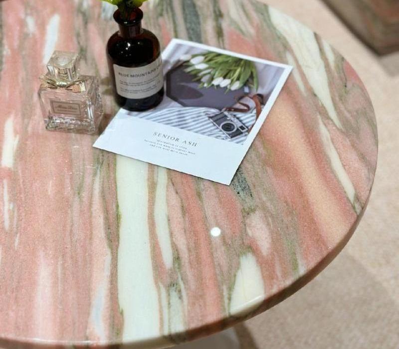 Pink Marble Coffee Table China Marble, Granite, Quartzite, Agate