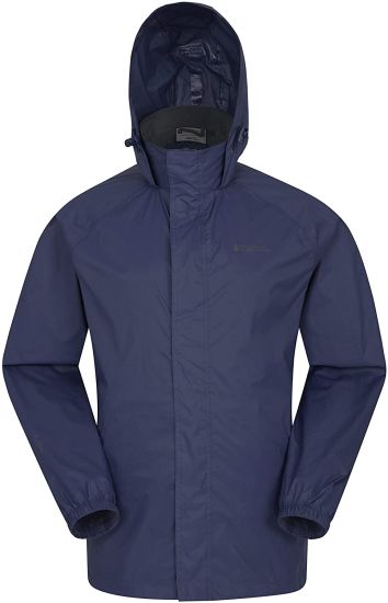 Men’s Waterproof Packable and Foldaway Hood Rain Jacket-Lightweight ...