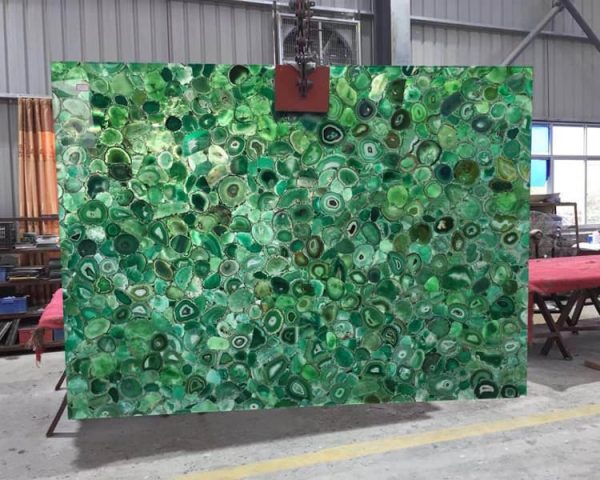 Green agate clearance slab