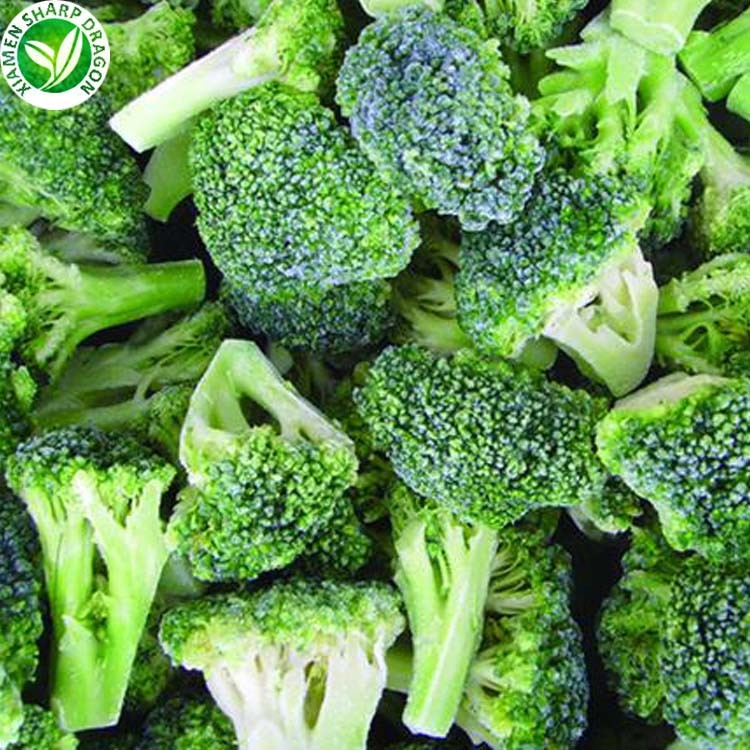 Confezione da 10 kg prezzo all'ingrosso di cavolfiore a gambo verde di broccoli surgelati sfusi