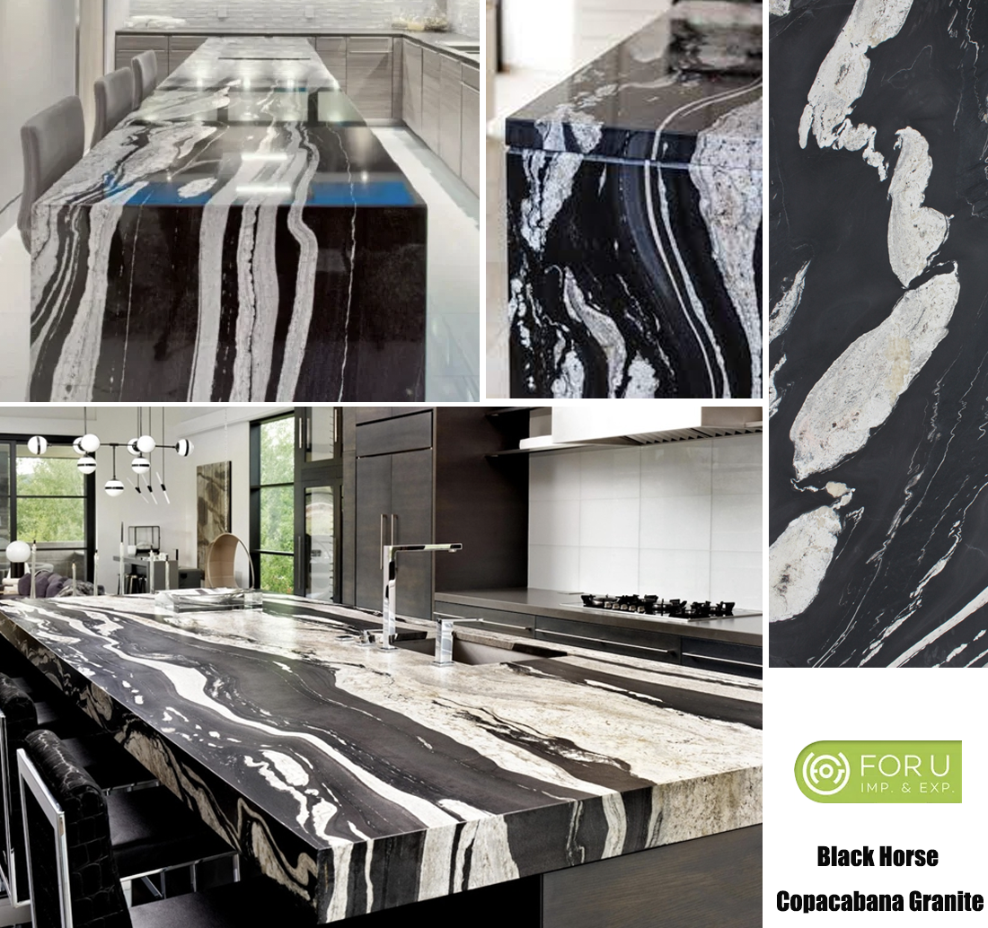 Black Horse Granite Stone Kitchen Countertop projects FOR U STONE