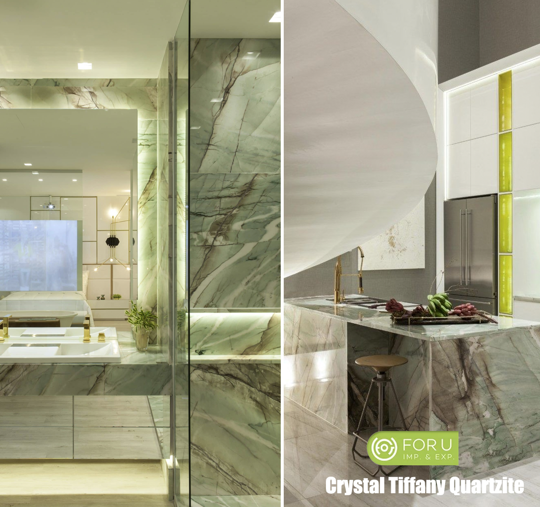 Luxury Brazilian Crystal Tiffany Kitchen and Bathroom Countertops FOR U STONE