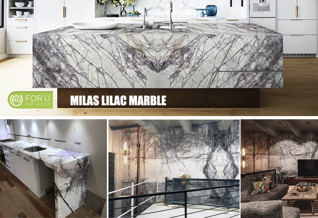 Milas Lilac Marble Countertops and Wall Tiles Projects FOR U STONE