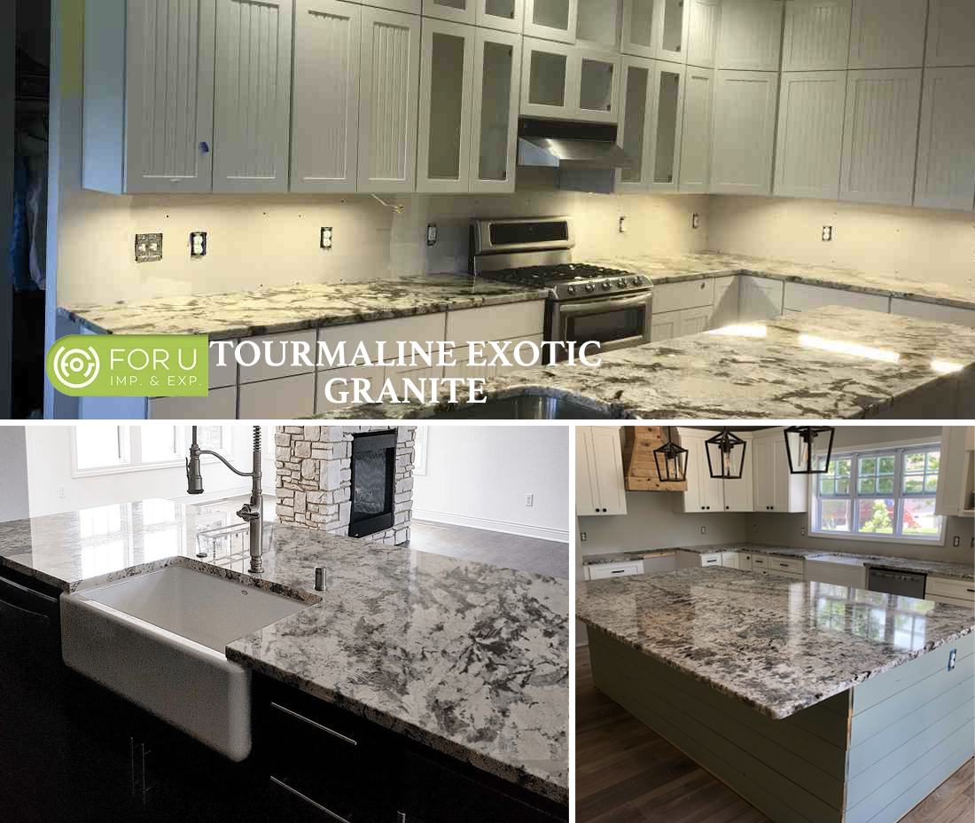 Tourmaline Exotic Granite Countertops projects FOR U STONE