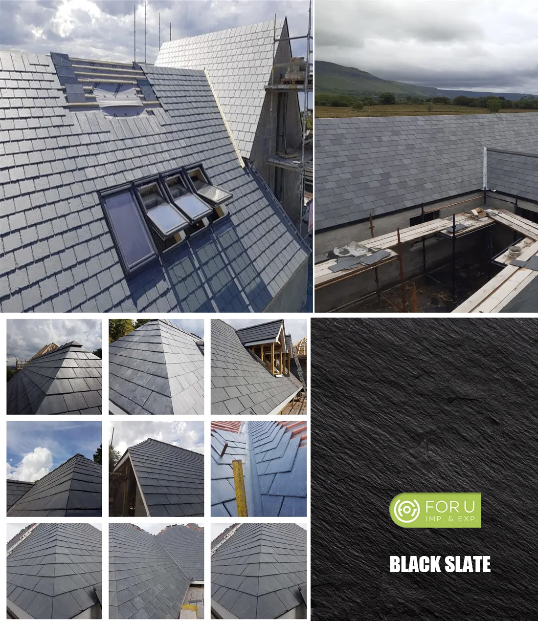 Black Slate Roofing Tiles Projects FOR U STONE