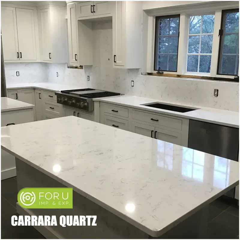 Carrara Quartz Countertops