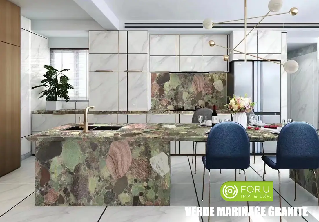 Marinace Green Granite Kitchen Countertops