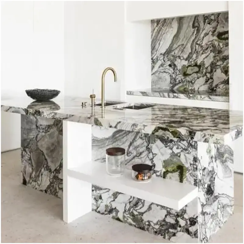 Calacatta Primavera Marble Kitchen Countertops