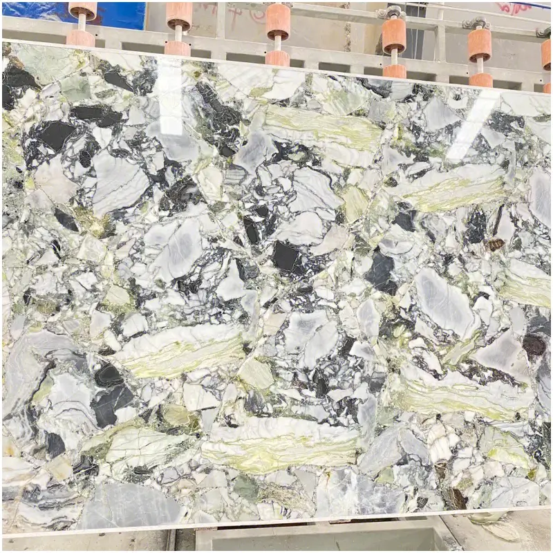 Ice Connect Green Marble Slabs