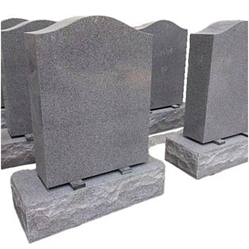 Grey Granite Upright Headstones