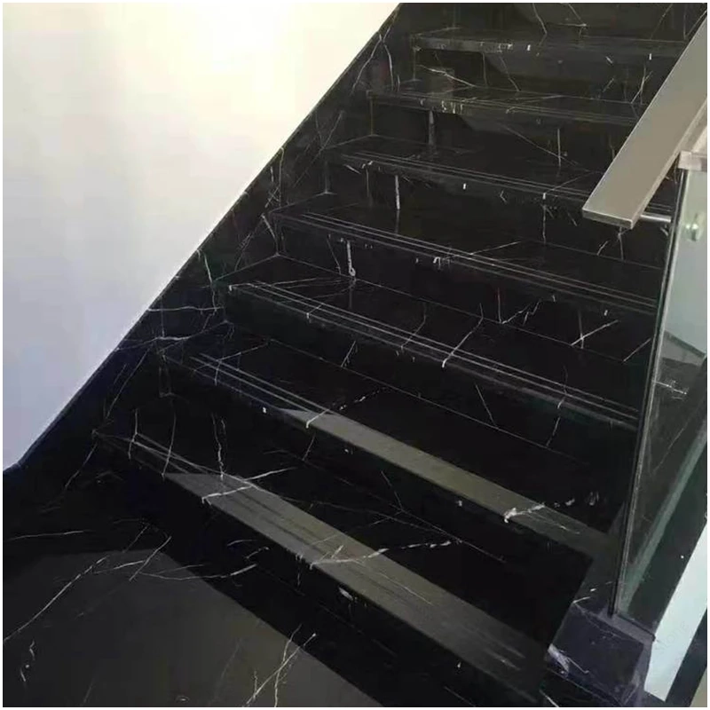 Nero Marquina Marble Stairs Cases Projects FOR U STONE