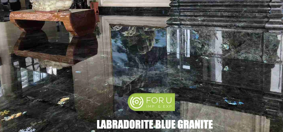 Labradorite Blue Granite Office Building Lobby Projects