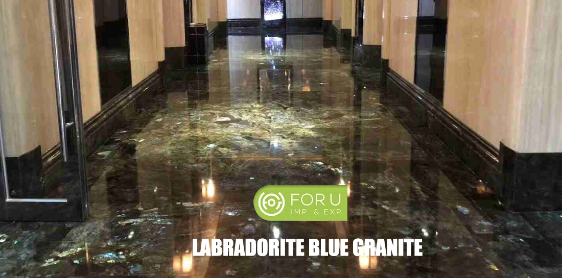 Labradorite Blue Granite Hotel Hallway Flooring projects