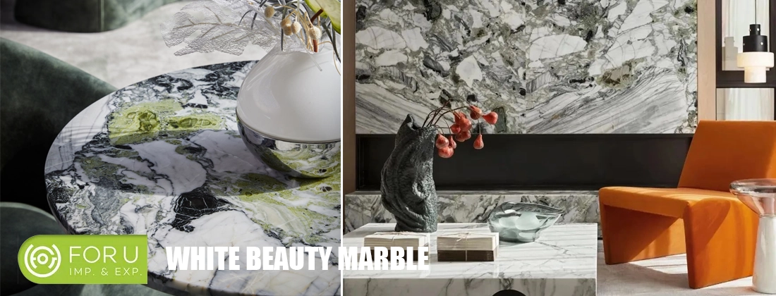 White Beauty Marble Tables and Wall Projects FOR U STONE