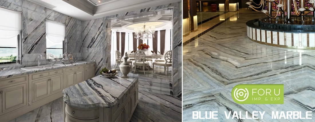 Blue Valley Marble Kitchen and Lobby Projects FOR U STONE