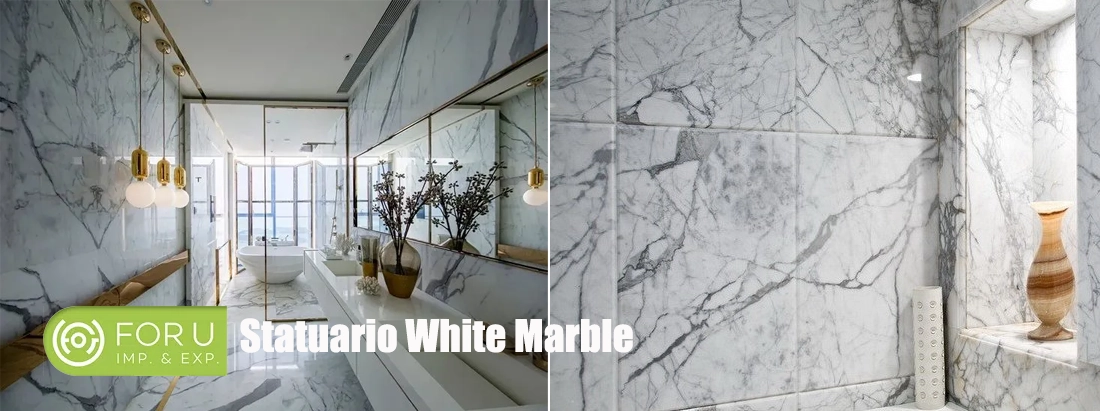 Luxury Statuario White Marble Tiles Mansion Projects FOR U STONE
