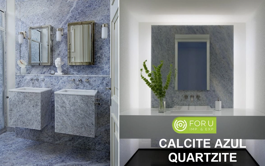 Calcite Azul Blue Quartzite Bathroom Projects FOR U STONE