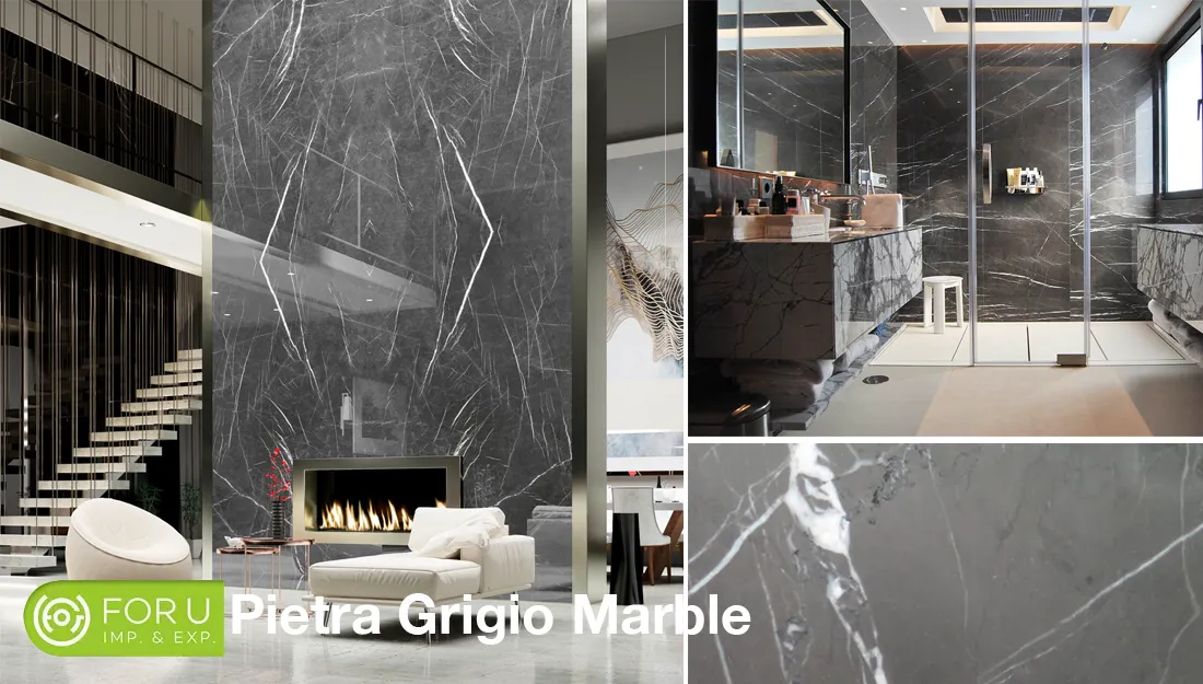 Pietra Grigio Marble Residences Projects FOR U STONE