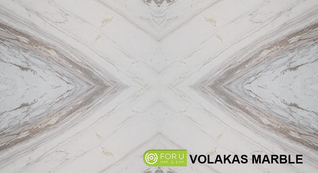 Volakas White Marble Bookmatched Designs FOR U STONE