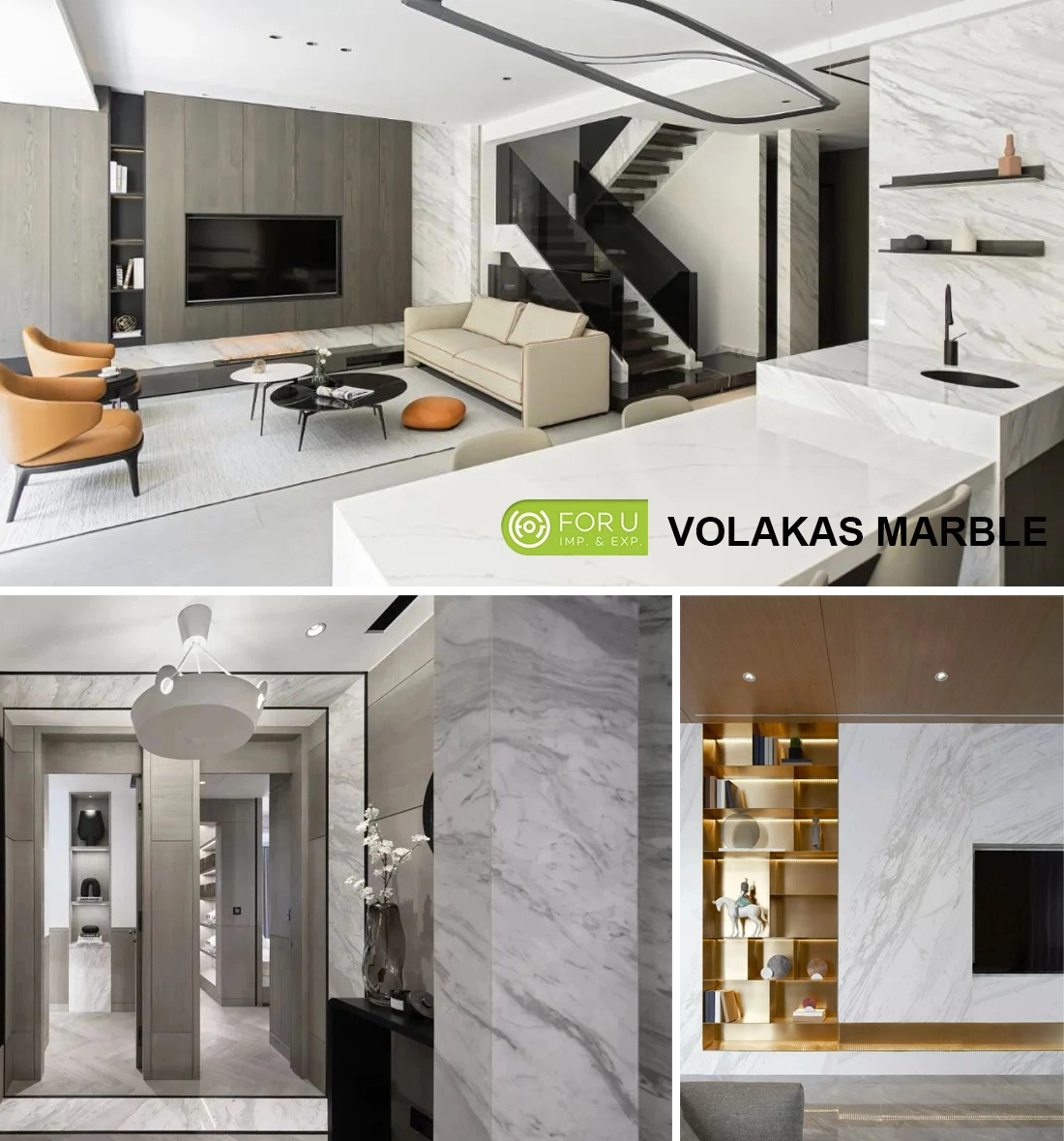 Volakas Marble Wall Tiles Designs FOR U STONE