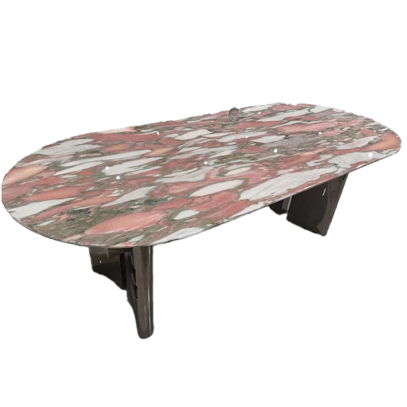 Norwegian Rose Marble Dining Table