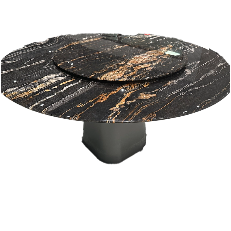 Black Fusion Granite Round Tables