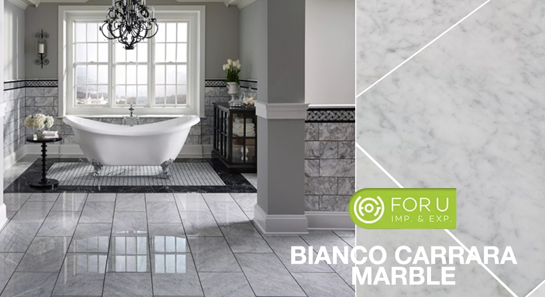 Bianco Carrara Marble Flooring Tiles Projects FOR U STONE