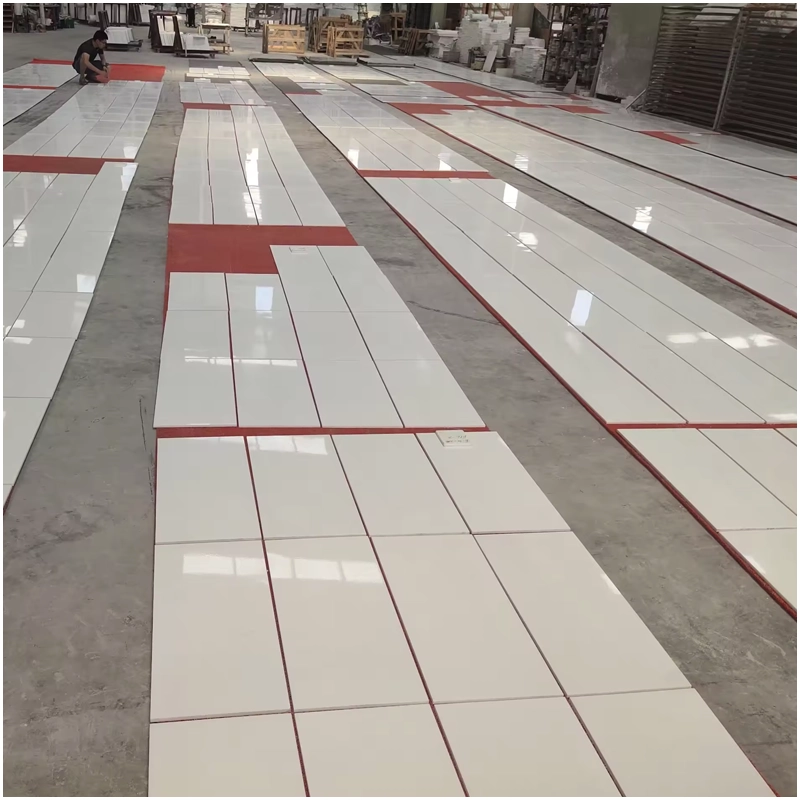 thassos white marble floor tiles